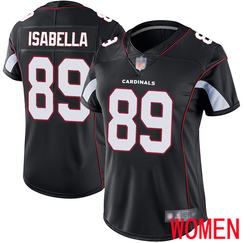 Arizona Cardinals Limited Black Women Andy Isabella Alternate Jersey NFL Football #89 Vapor Untouchable->women nhl jersey->Women Jersey